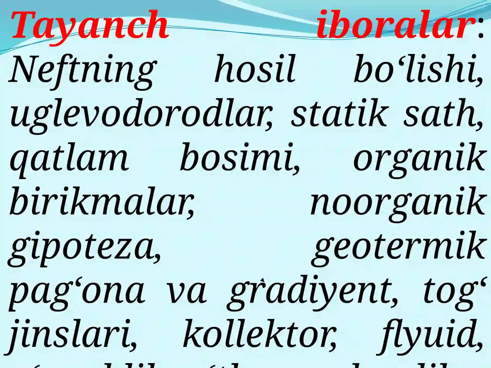 Neft, gaz va qatlam suvlarining fizik-kimyoviy xossalari 3