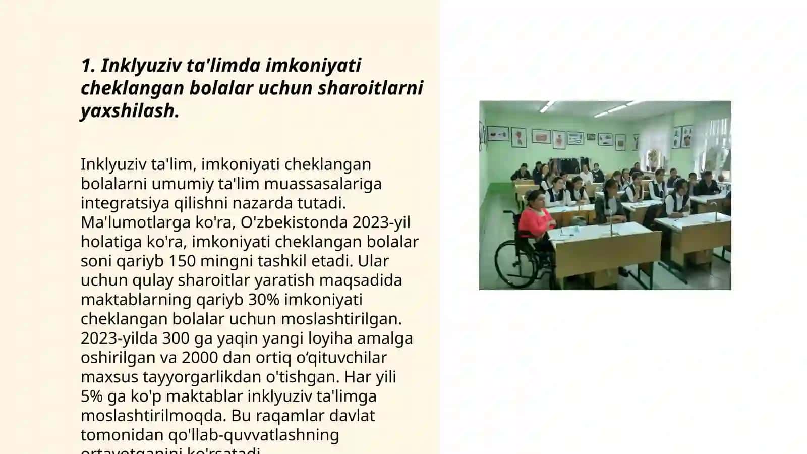 Inklyuziv ta'lim muammolarini oʻrganish 3