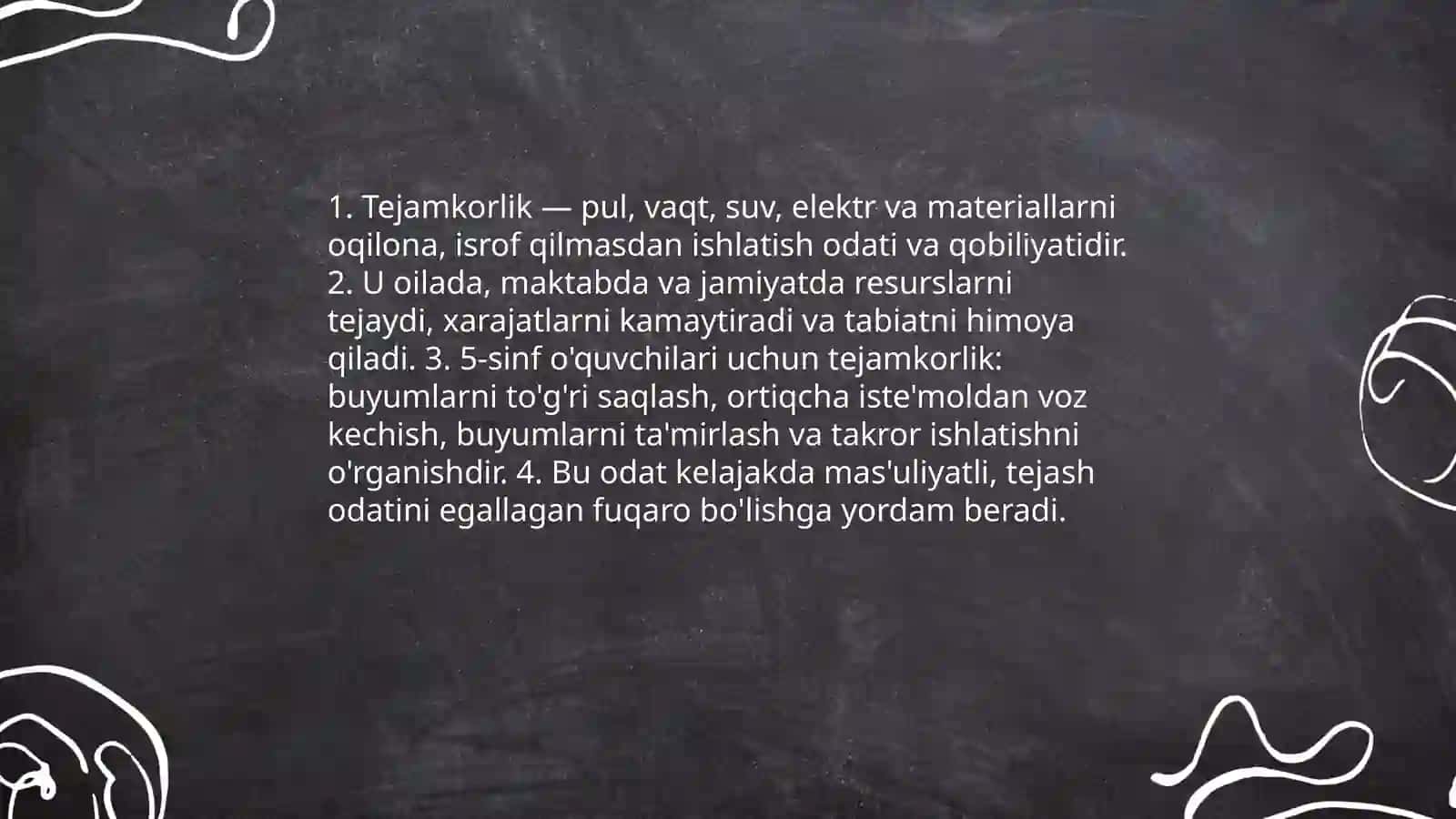 Tejamkorlik 3