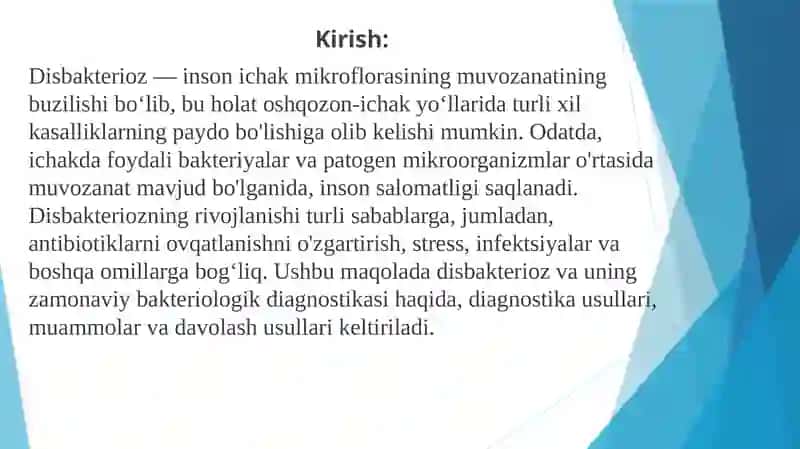 Disbakteriozning zamonaviy bakteriologik diagnostikasi 3