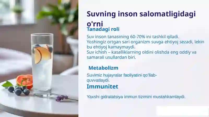 Suv salomatlik omili. 3