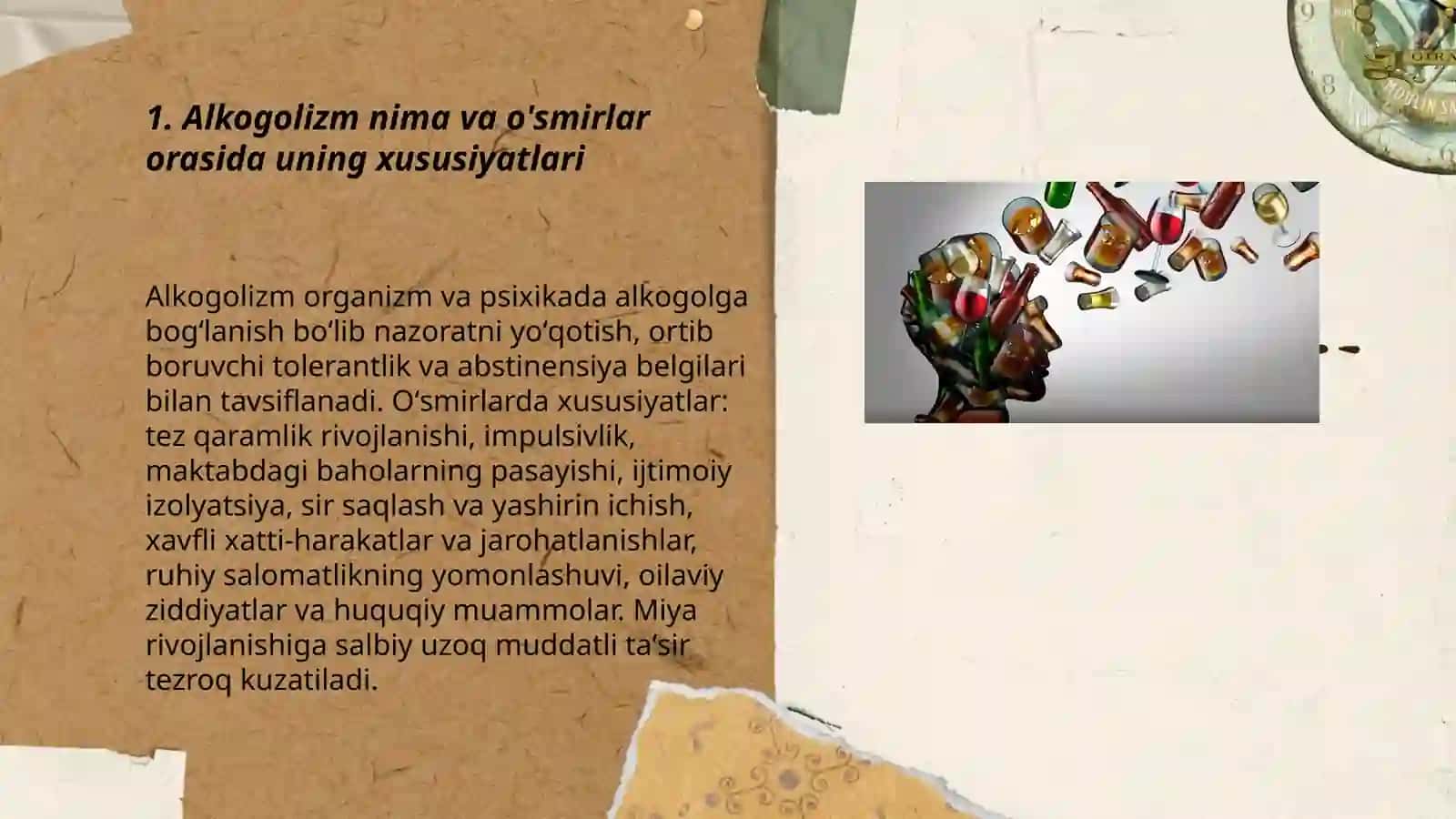 Alkogolizm va uning o'smirlarda ko'rinish bosqichlari 3