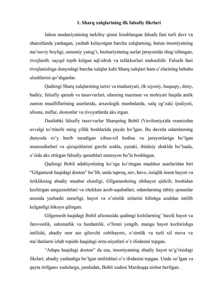 Falsafiy tafakkur taraqqiyoti bosqichlari - sharq falsafasi 3