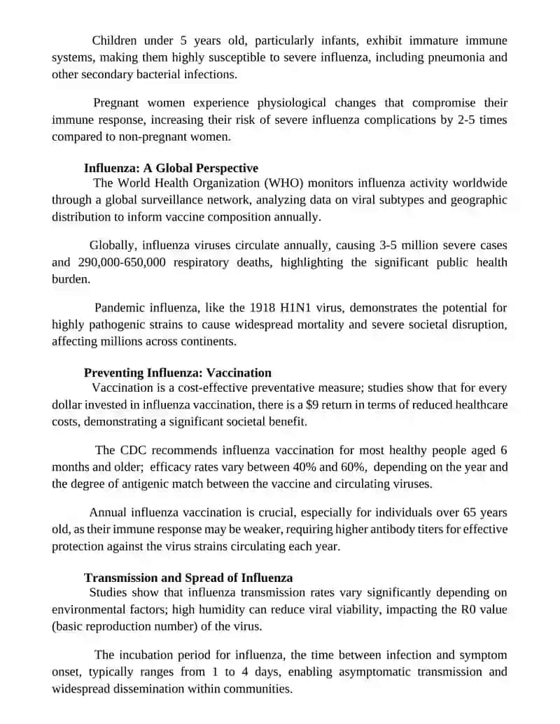 Influenza. Culture project. Types of Flu 3