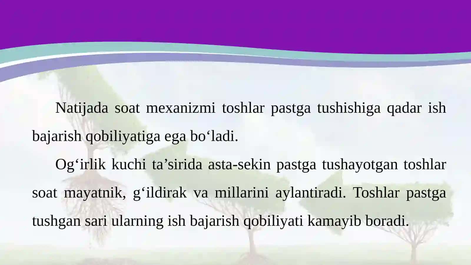7-sinf Fizika fanidan Potensial energiya dars taqdimoti 3