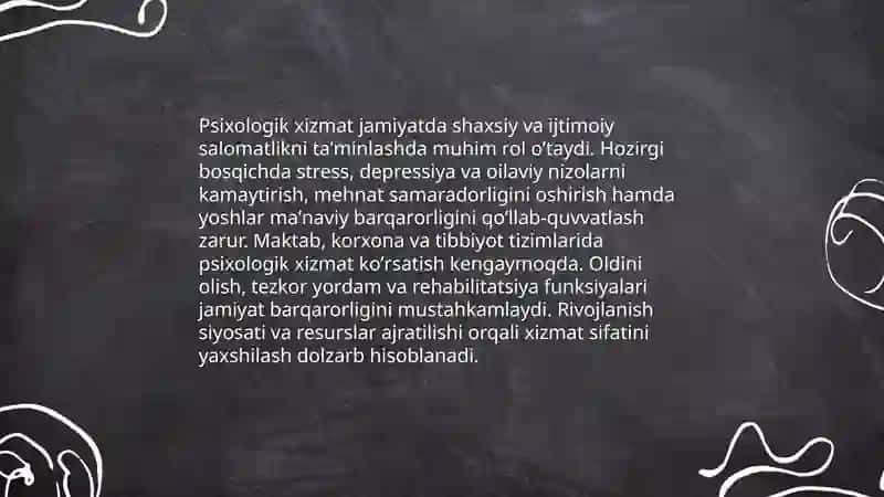 Psixologik xizmatning rivojlanishi 3