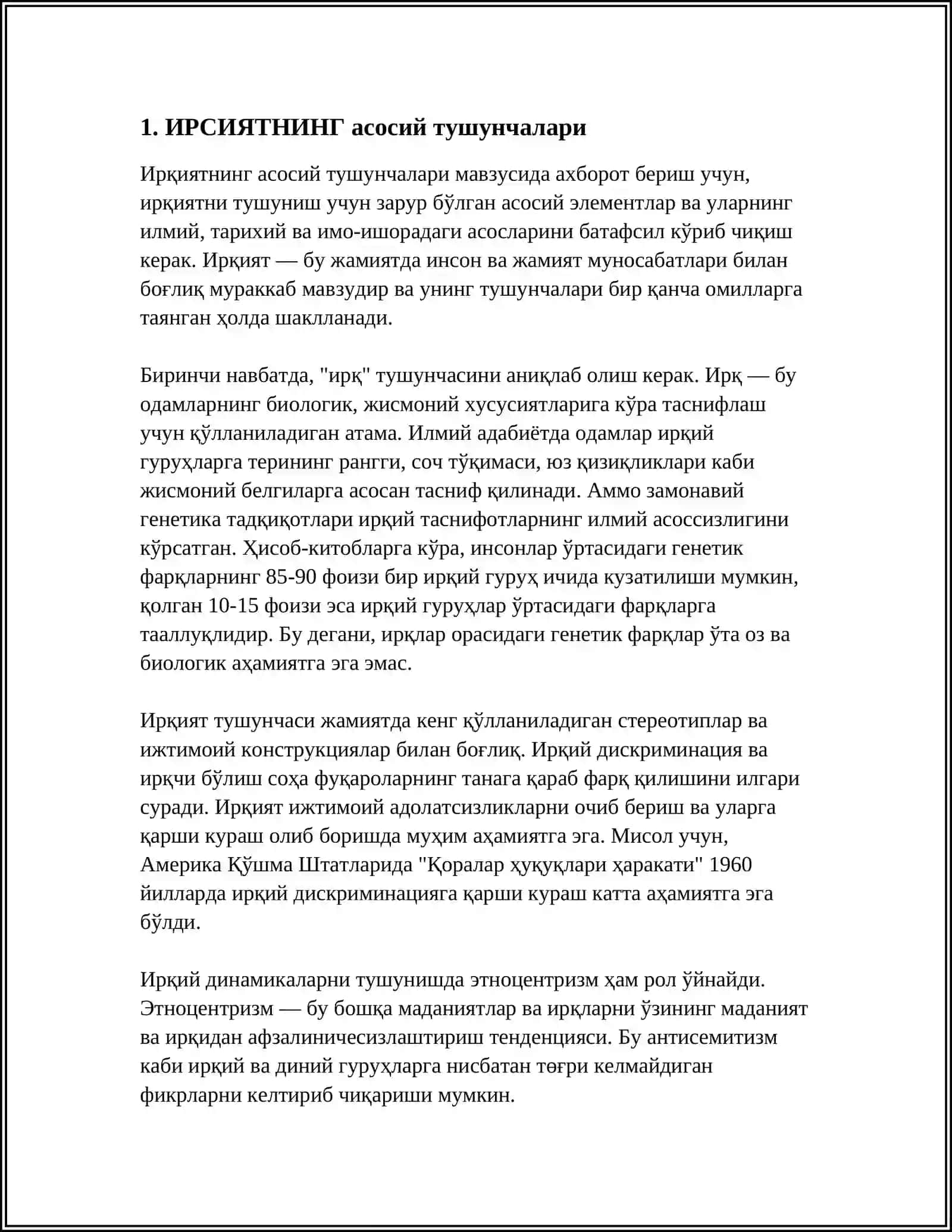 ИРСИЯТНИНГ ХРОМОСОМА НАЗАРИЯСИ 3
