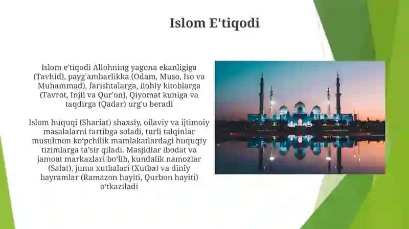 Islom E'tiqodi 3