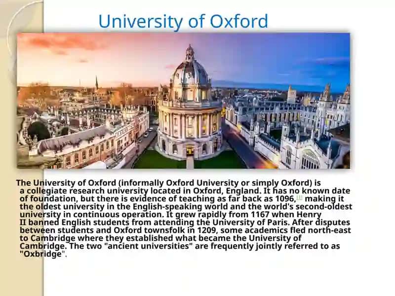 Famous Universities of the world 3