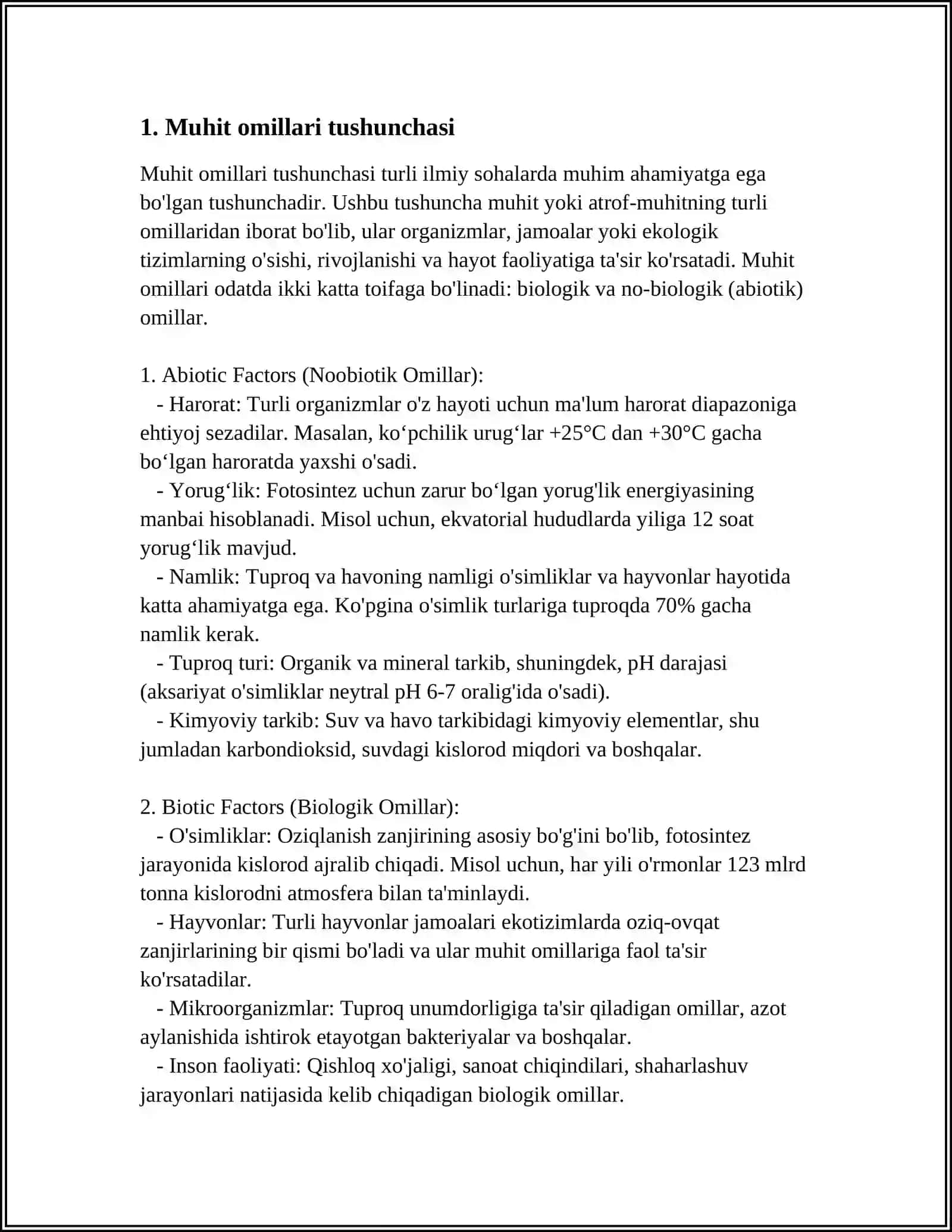 MUHIT OMILLARI VA ULARNING TASNIFI 3
