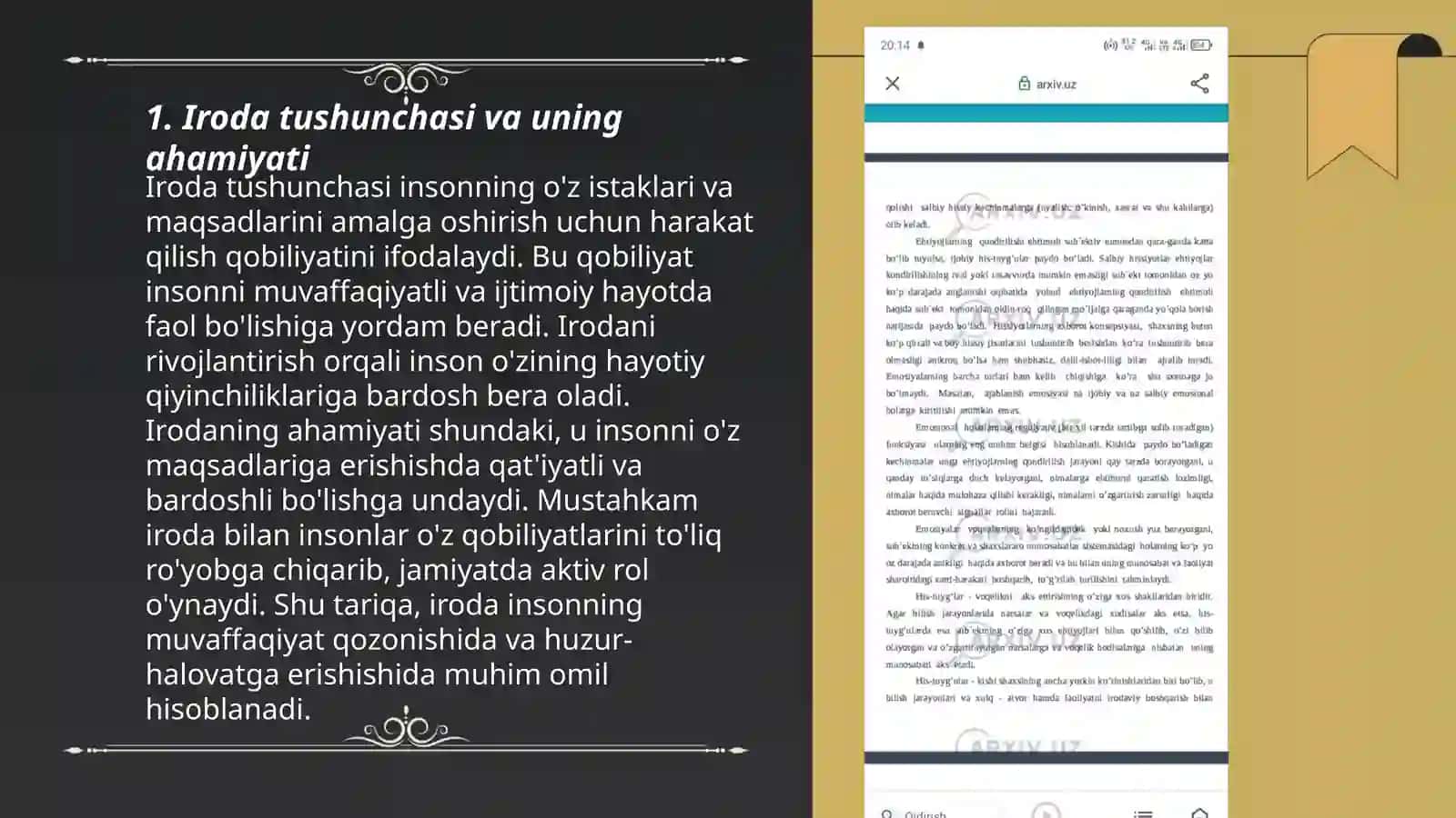 Shaxsning irodaviy va hissiy sohasi 3