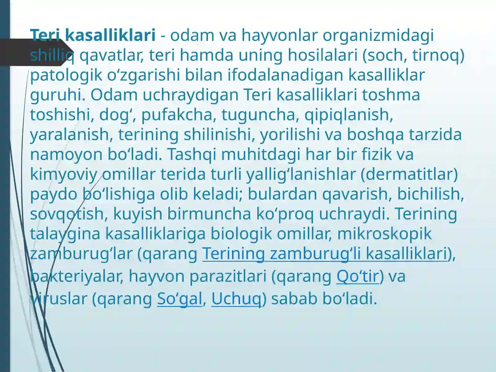Teri kasalliklari haqida umumiy ma'lumot 3