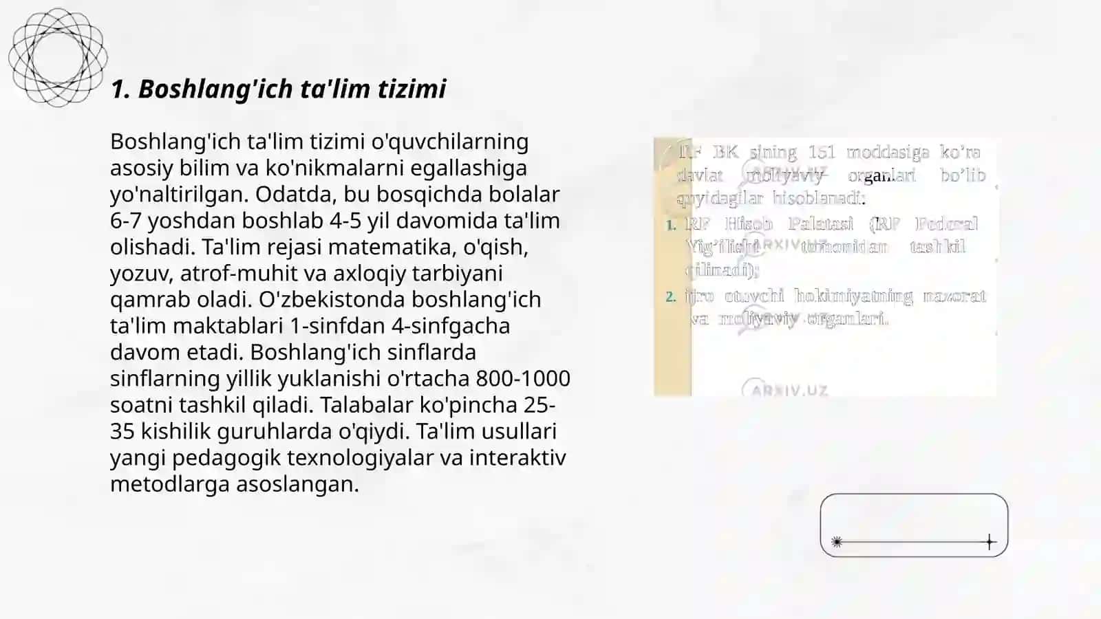 Boshlang'ich ta'lim tizimi 3