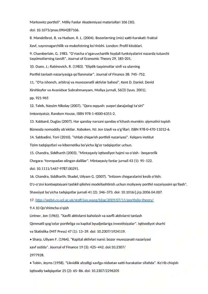 Zamonaviy portfel nazariyasi 3