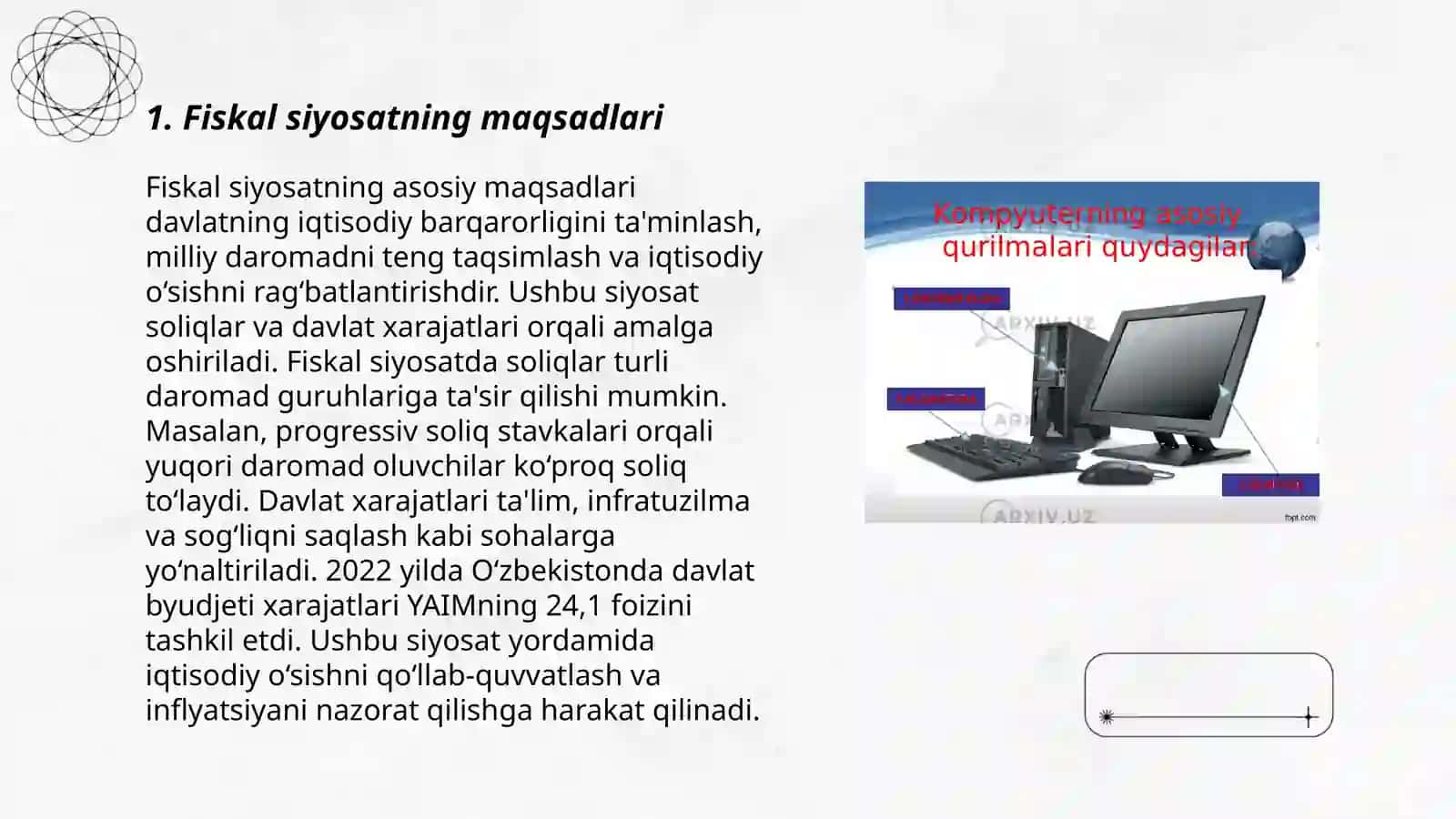 Fiskal hisoblar va ularning tahlili 3