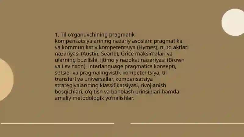 Til oʻrganuvchining pragmatik kompensatsiyalarini shakllantirish 3