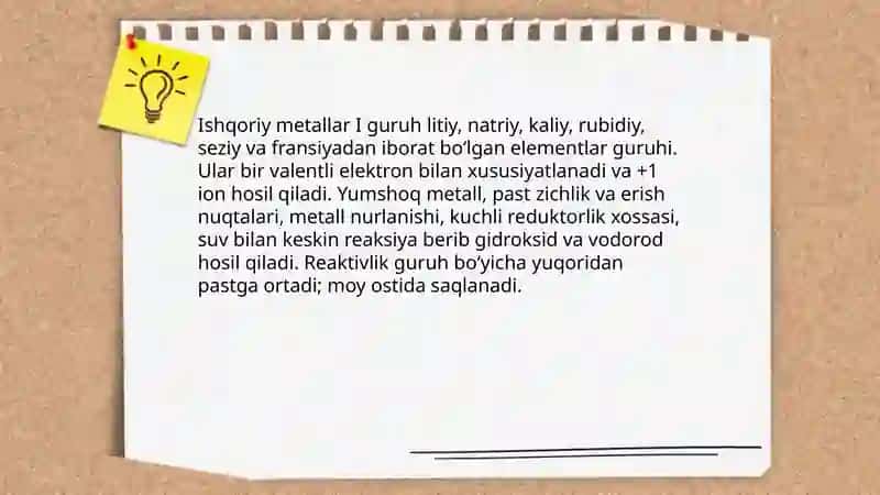 Ishqoriy va ishqoriy yer metallari 3