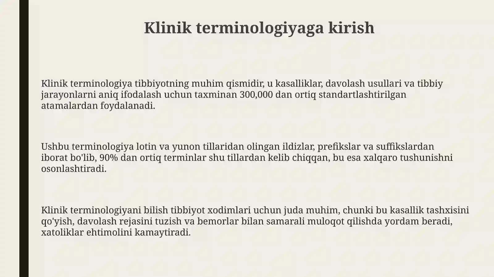 Klinik terminologiyaga kirish 3