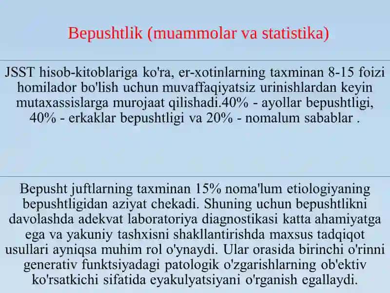 Bepushtlik labarator diagnostikasi 3