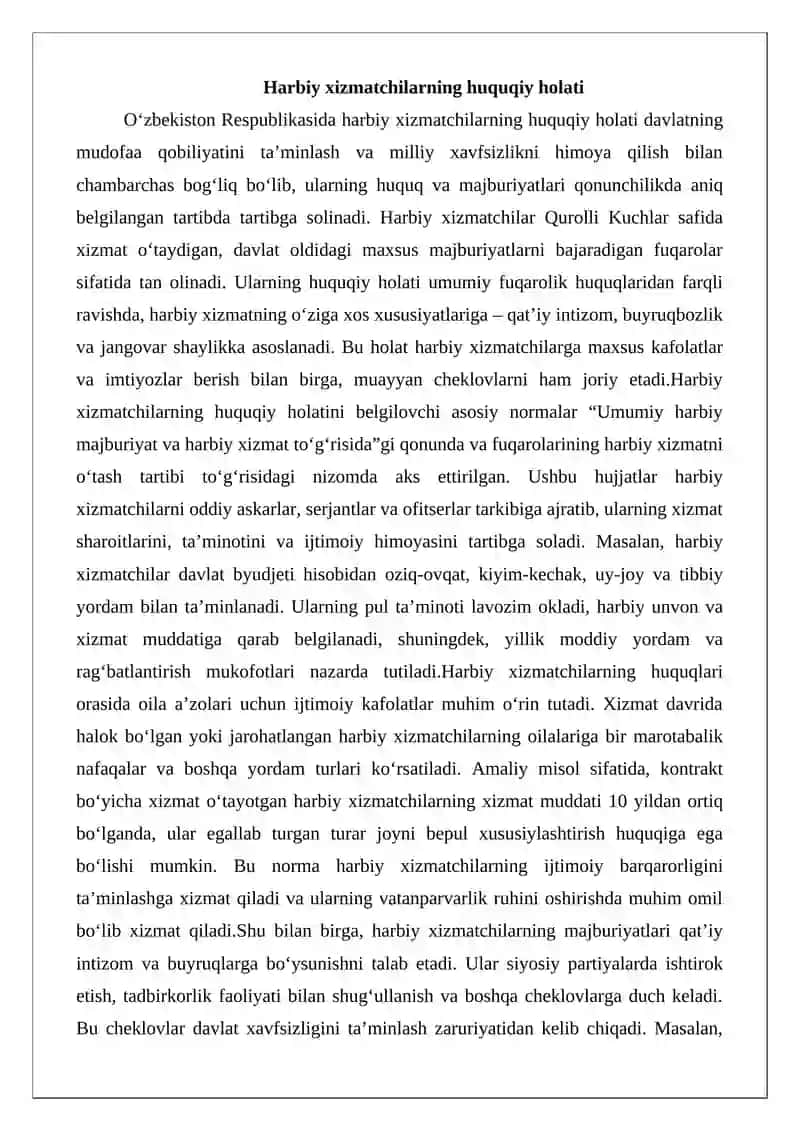 Harbiy xizmatchilar va intizom ustavlari 3