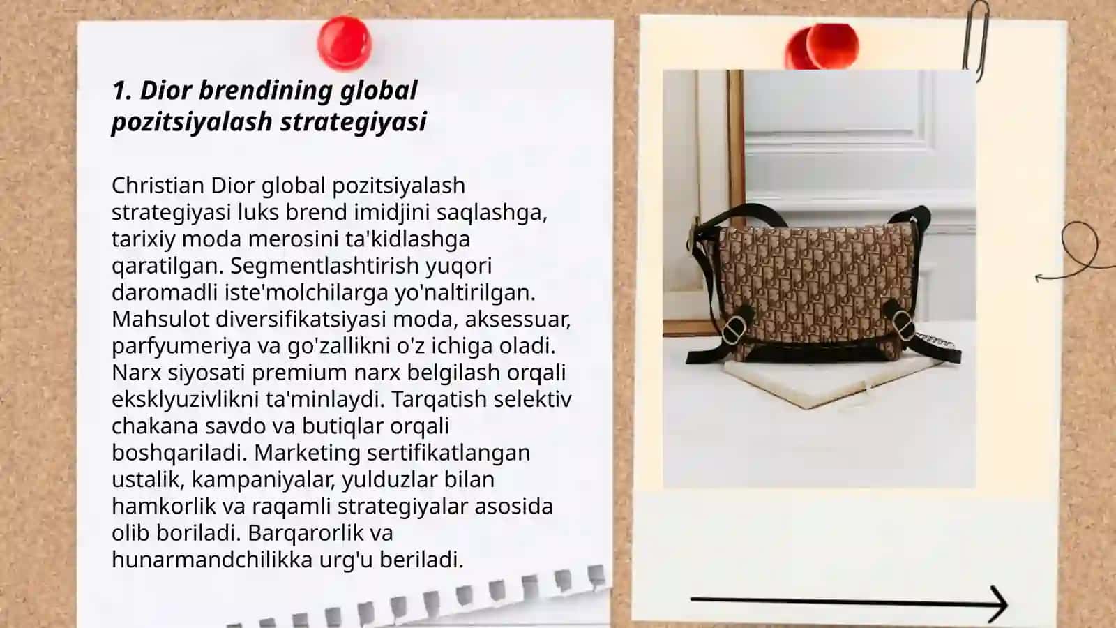 Dior global pozitsiyalash strategiyasi 3