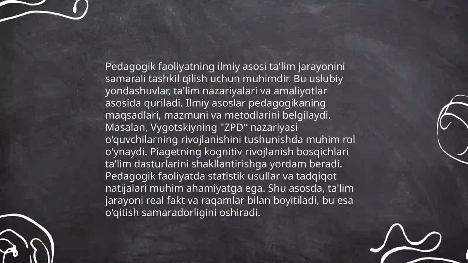 Pedagogik faoliyatni ilmiy tashkil etish 3