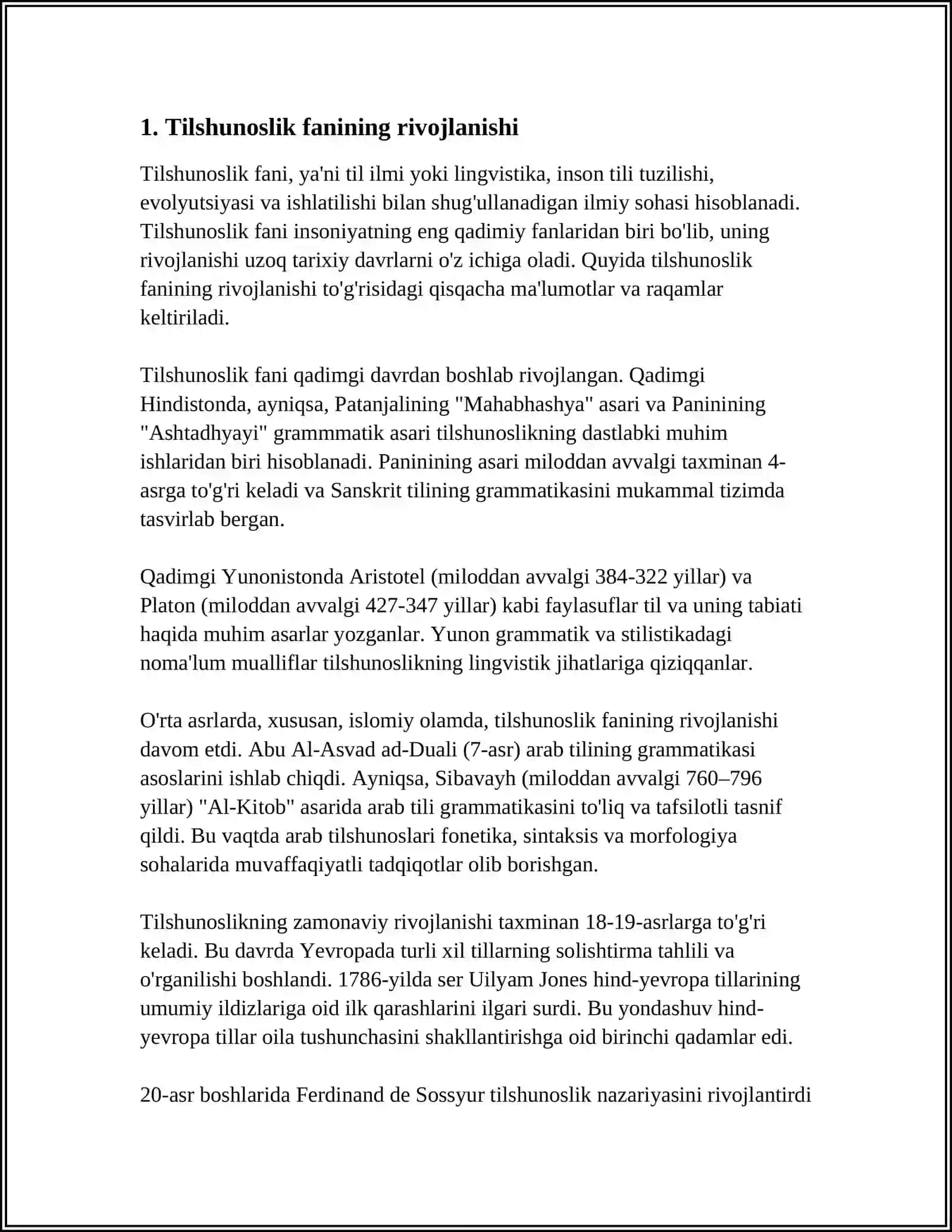 Tilshunoslik Fanining Rivojlanishi 3