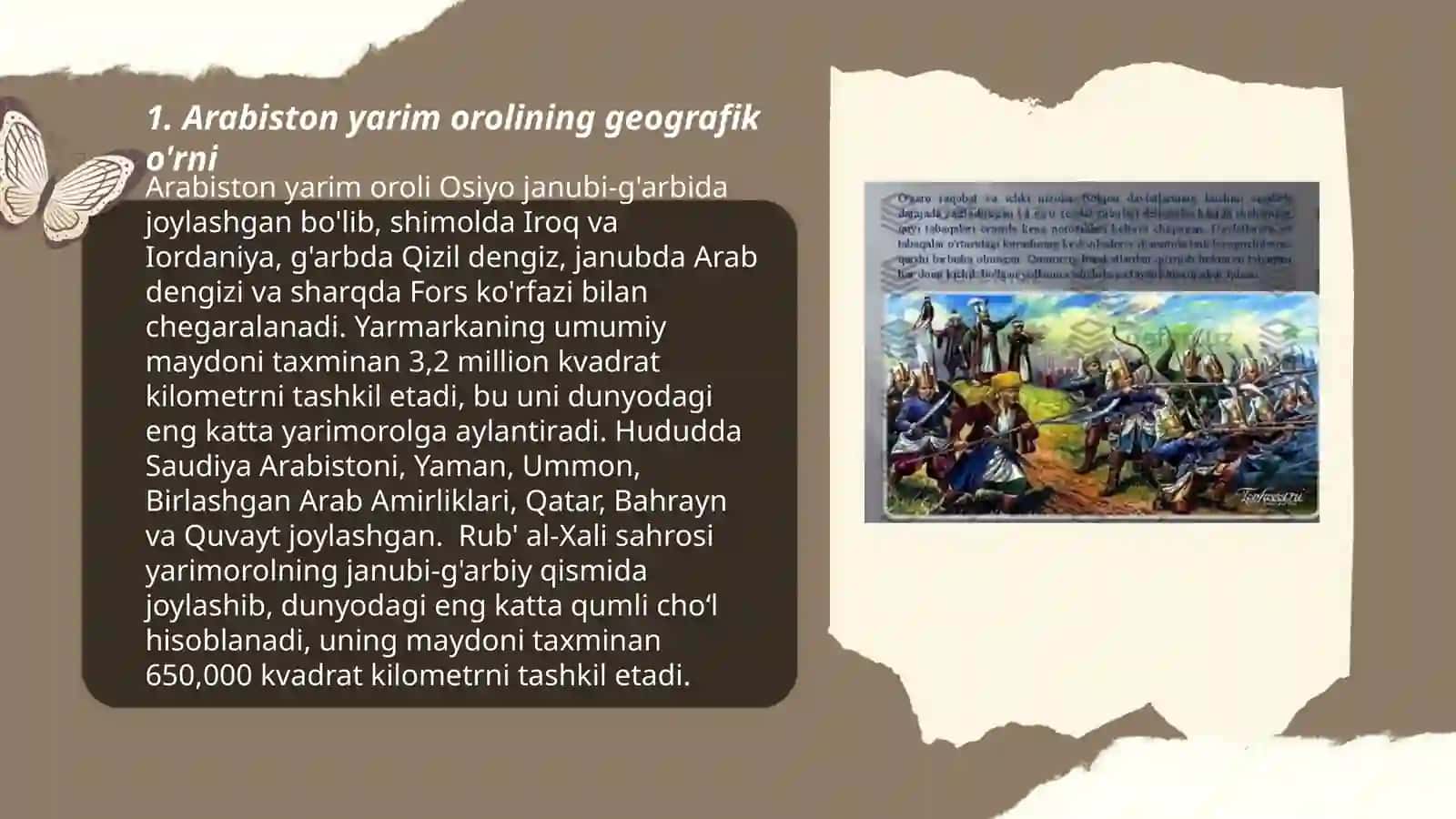 IV-VI asrlarda Arabiston yarim oroli aholisi va xoʻjalik hayoti 3