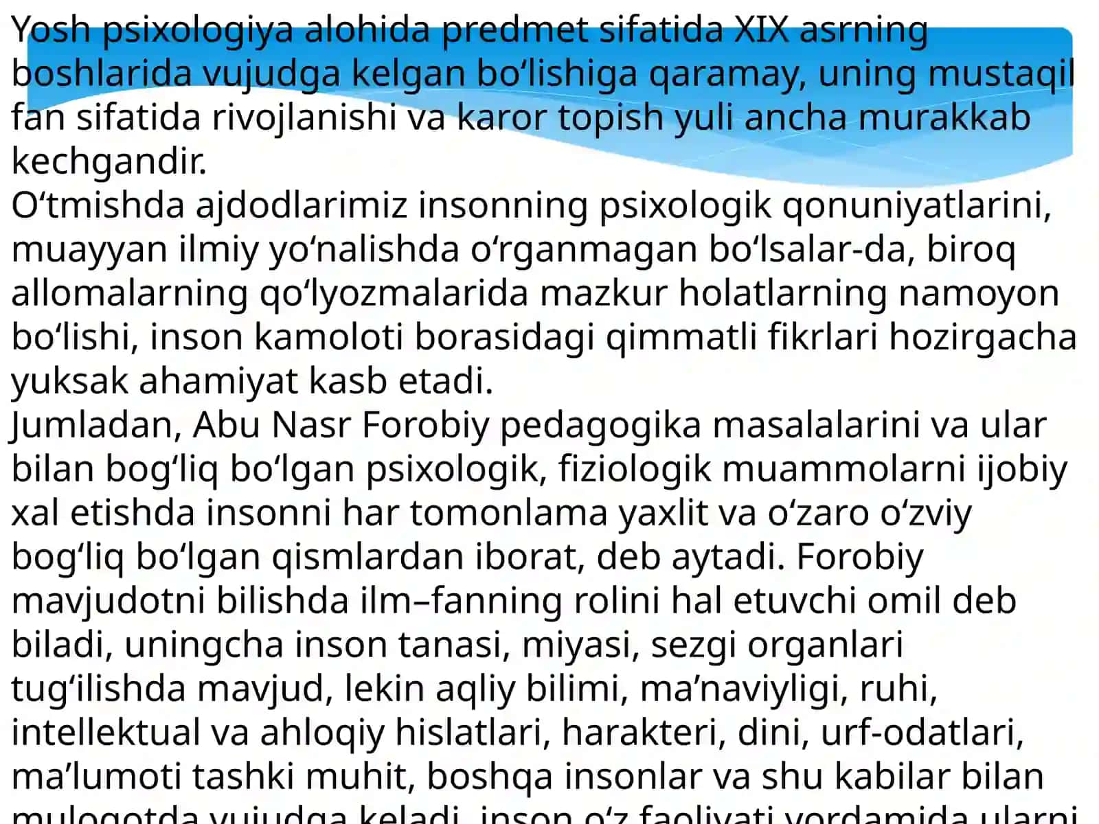 RIVOJLANISH PSIXOLOGIYASINI SHAKILANISHI 3
