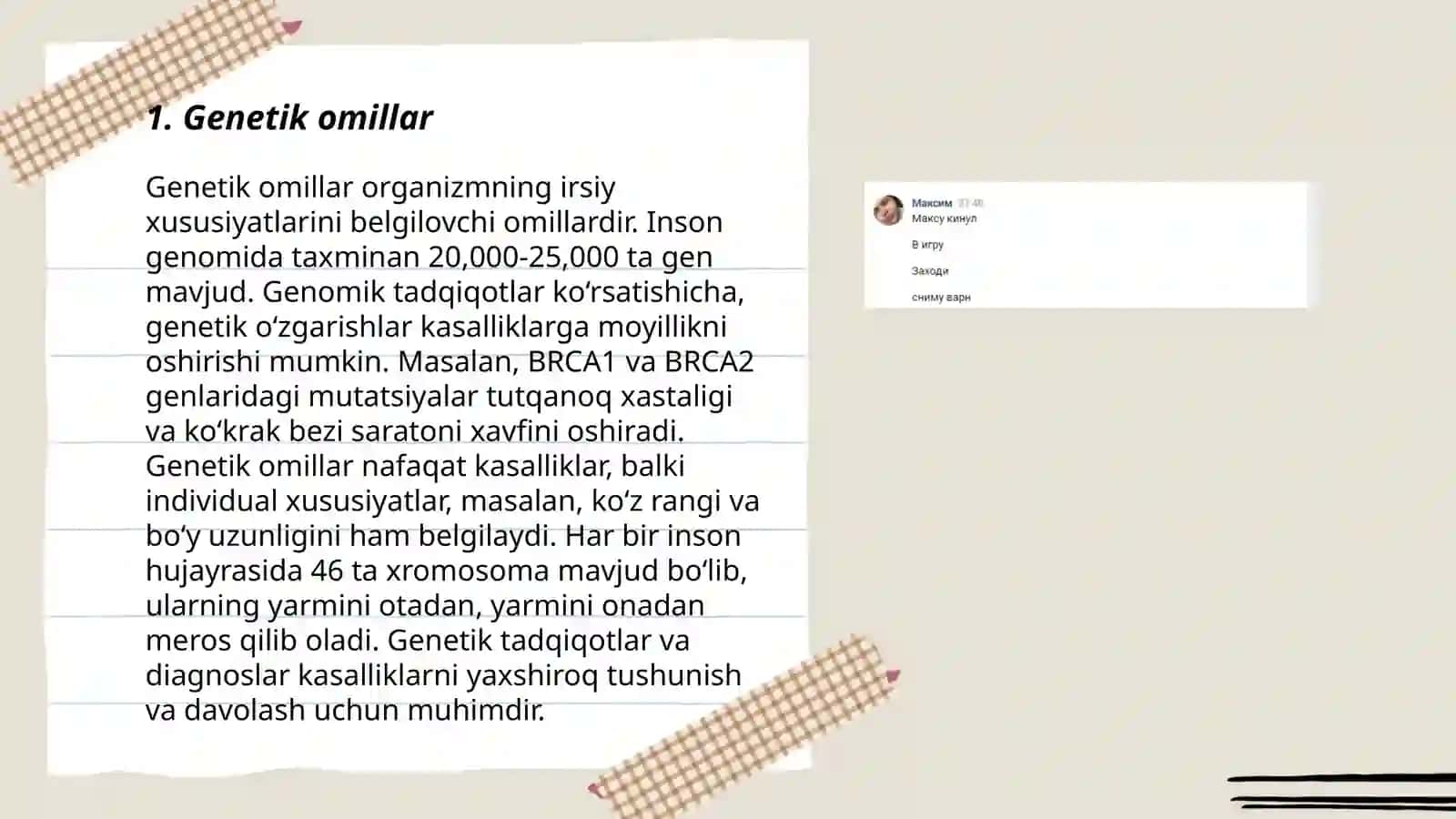 Genetik omillar 3