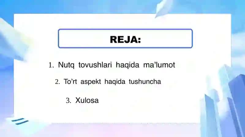 Nutq tovushlarini oʻrganishning toʻrt aspekti 3