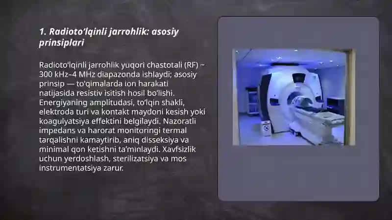 Radiotoʻlqinli jarrohlik: asosiy prinsiplari 3