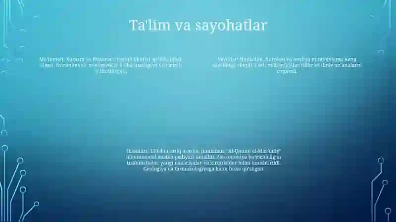 Abu Raygon Beruniy Qomusiy Olim 3