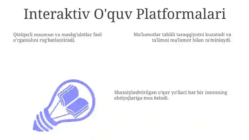 Interaktiv O'quv Platformalari 3
