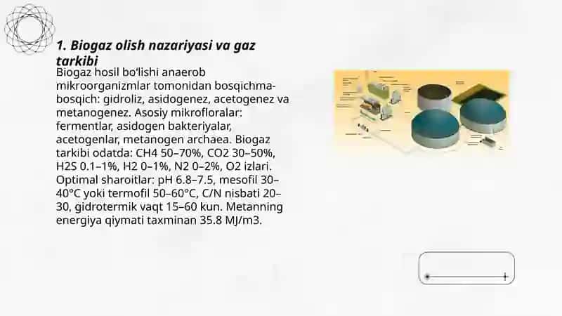 Biogaz olish texnologiyasi 3