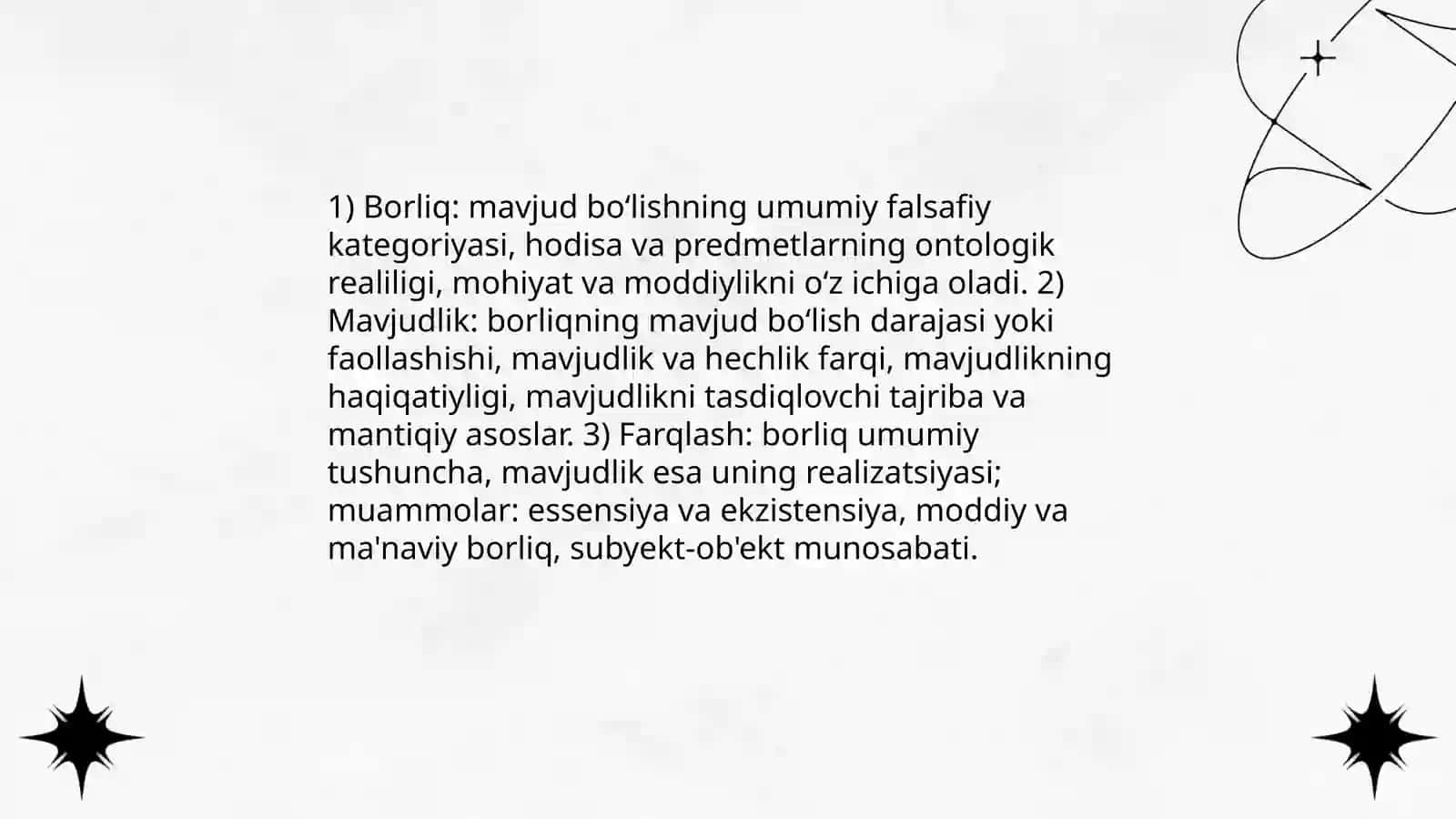 Borliq falsafasi 3