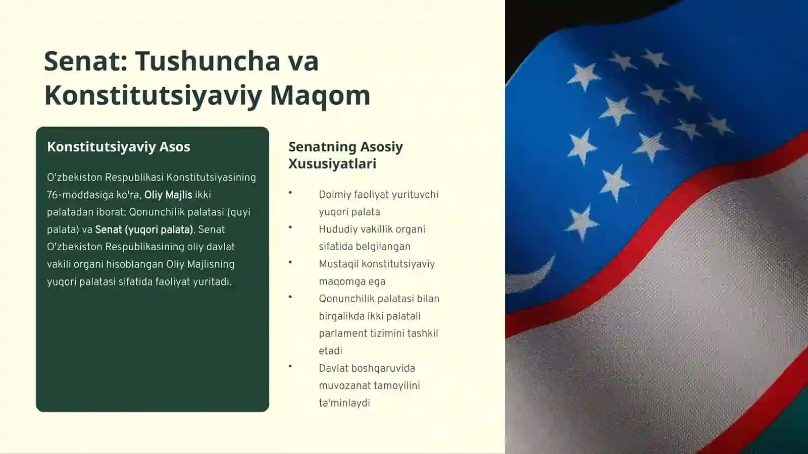 Senat — Hududiy Vakillik Organi va Uning Vakolatlari 3