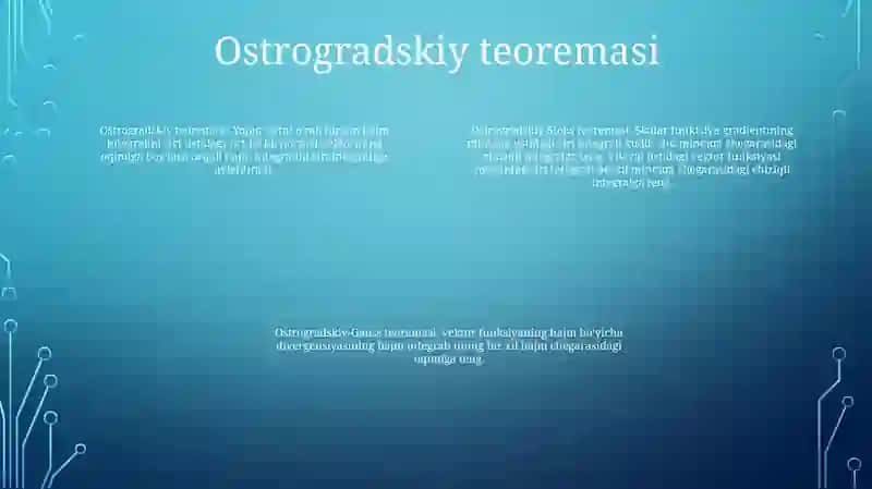 Ostrogradskiy Va Stoks Teoremalari 3