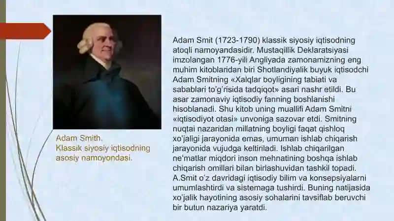 Klassik iqtisodiy nazariyalar 3