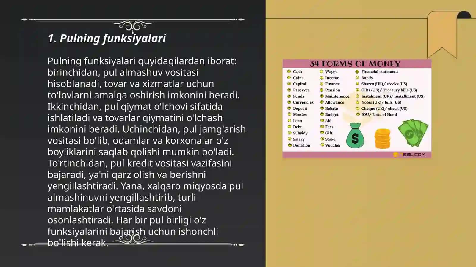 Pulning funksiyalari 3