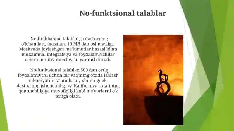 No-funktsional talablar 3