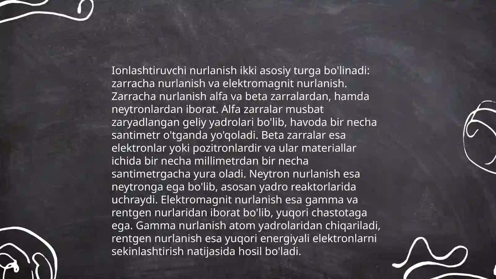Ionlashturuvchi nurlanish manbalari 3
