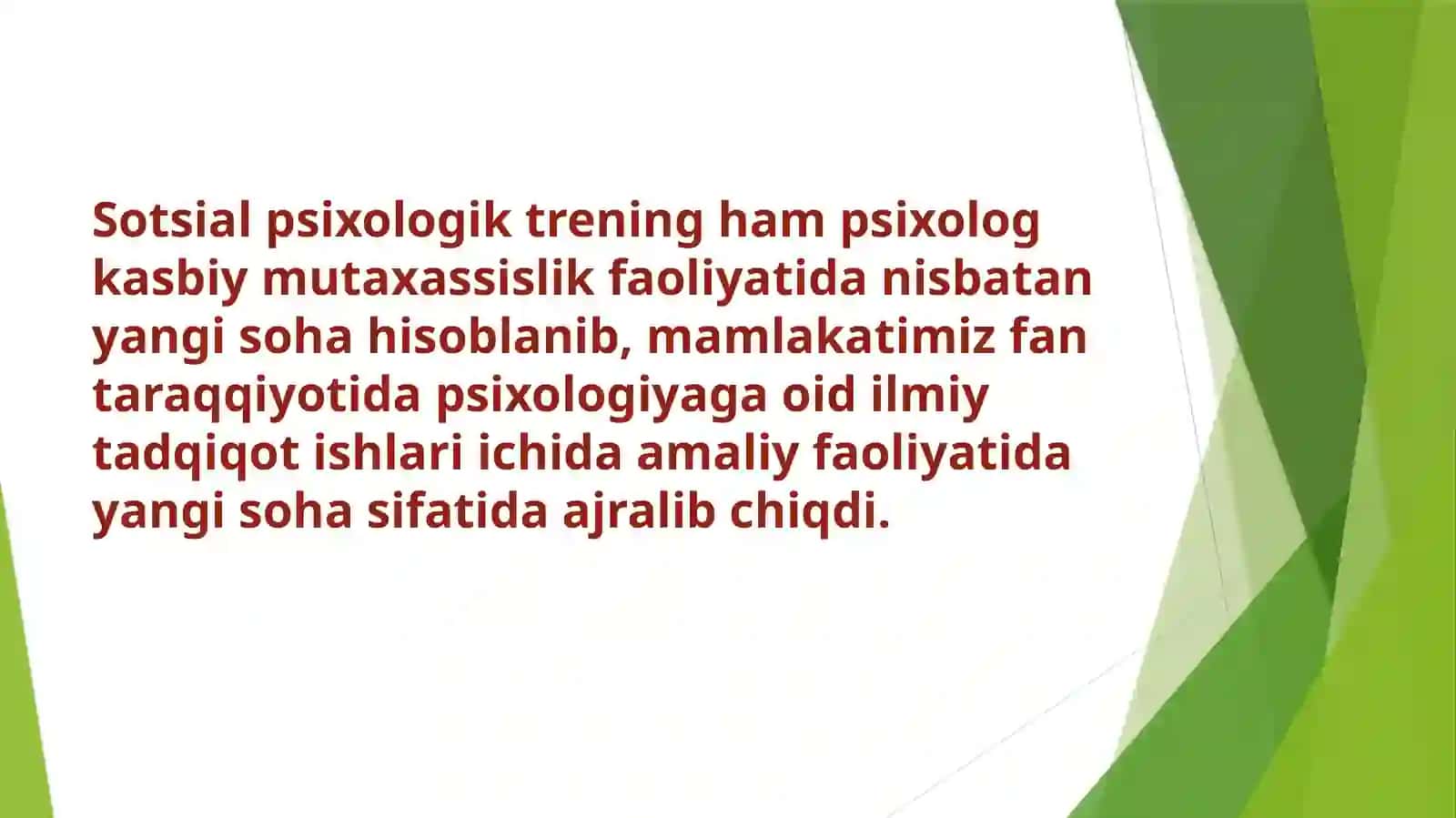 Sotsial psixologik trening 3