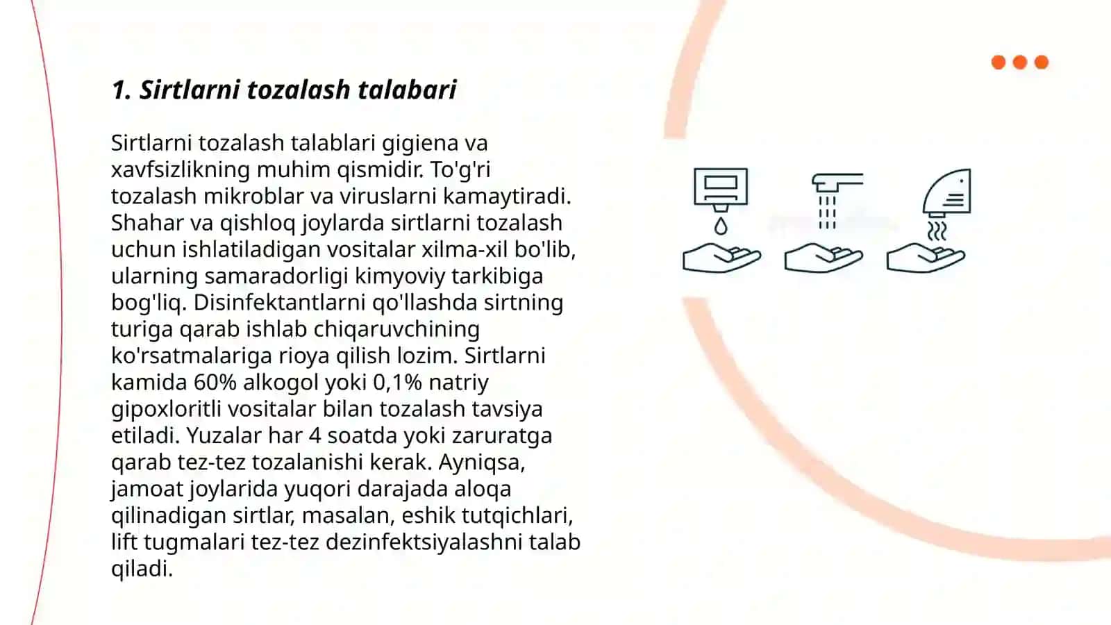 Sirtlarni tozalash talabari 3