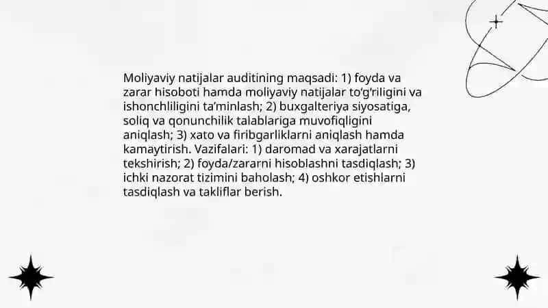 Moliyaviy natijalar auditi 3