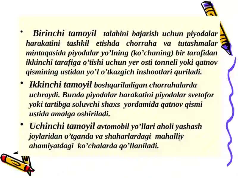 PIYODALAR HARAKAT XAVFSIZLIGINI OSHIRISH YO’LLARI 3