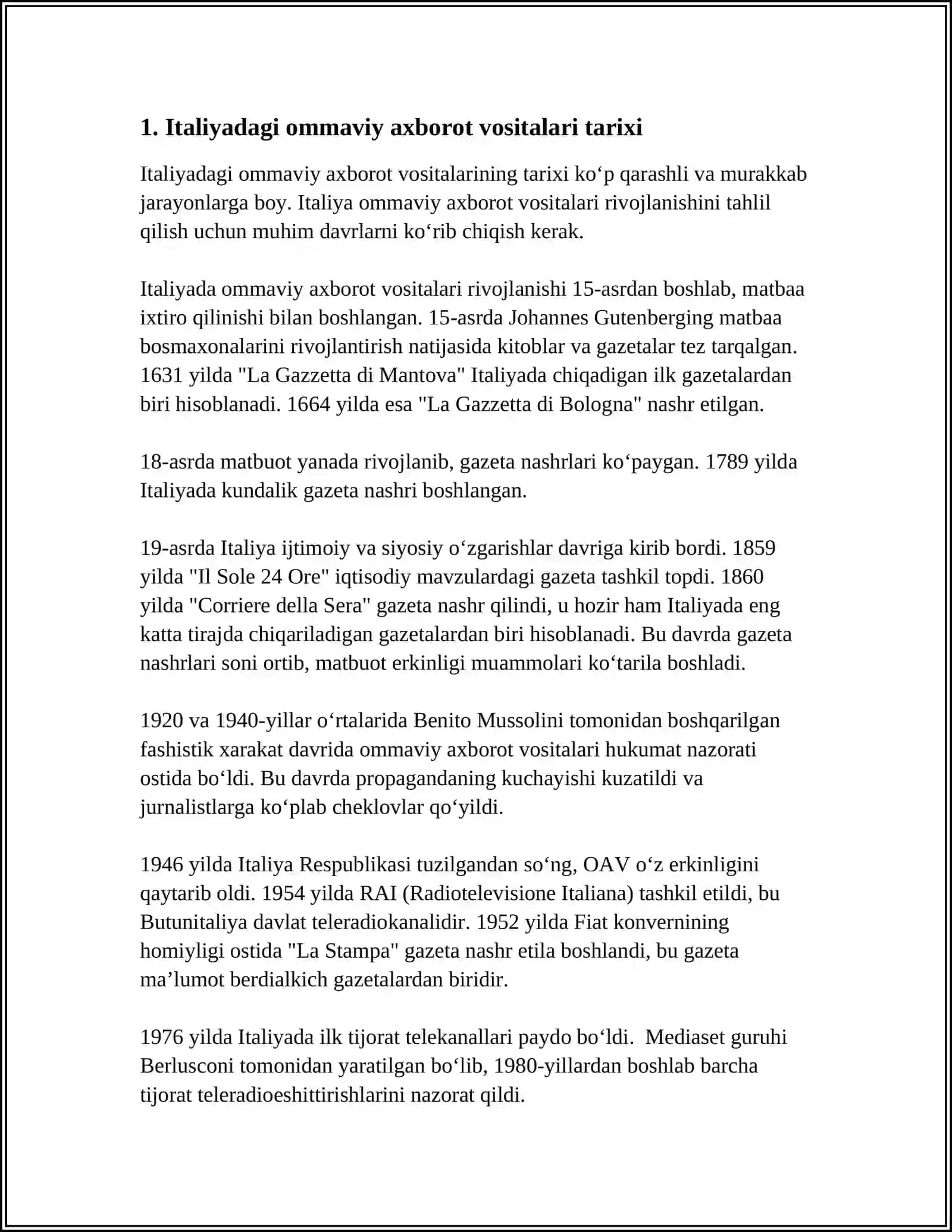 ITALIYA JURNALISTIKASI 3