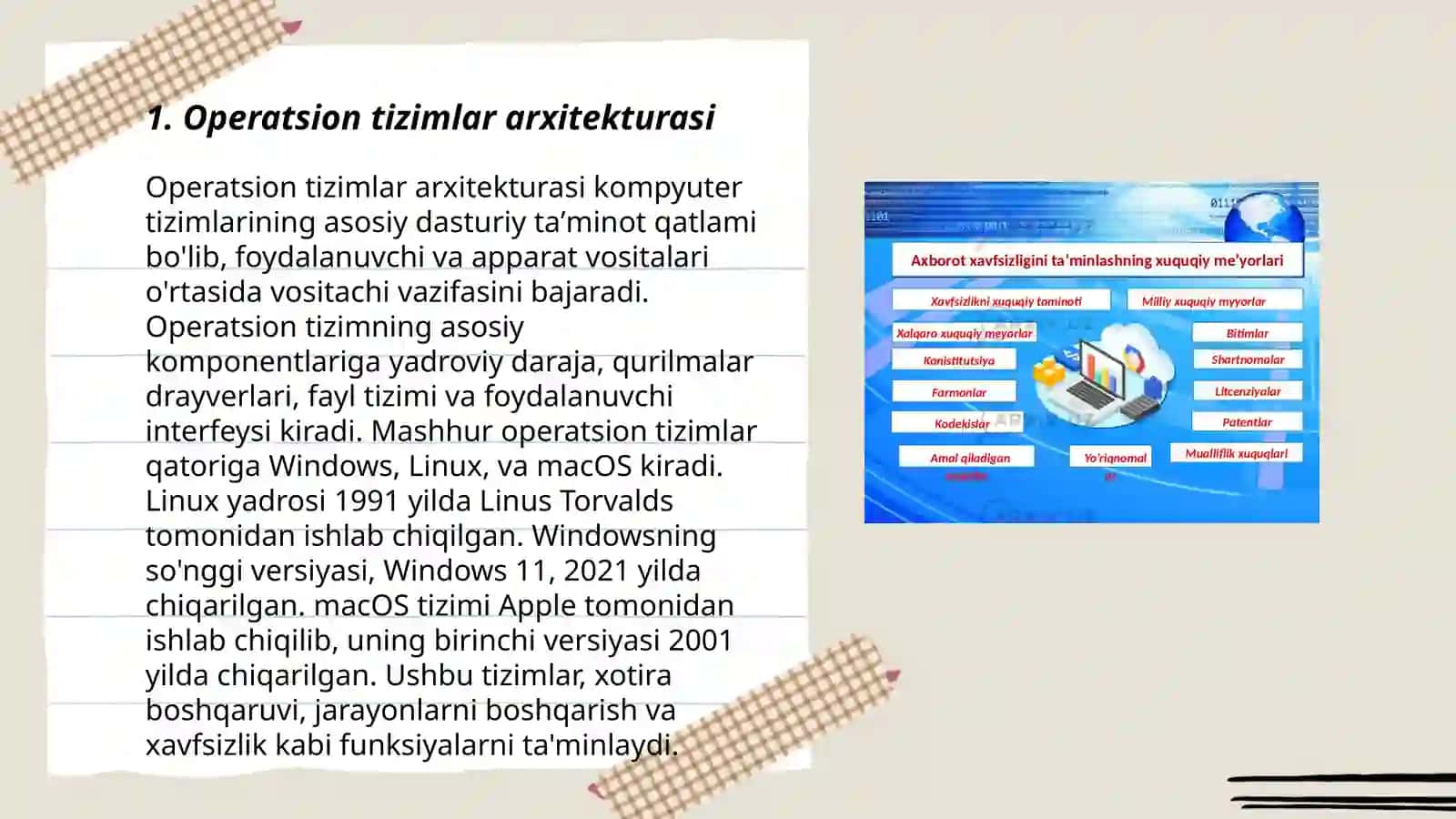 Operatsion tizimlar arxitekturasi 3