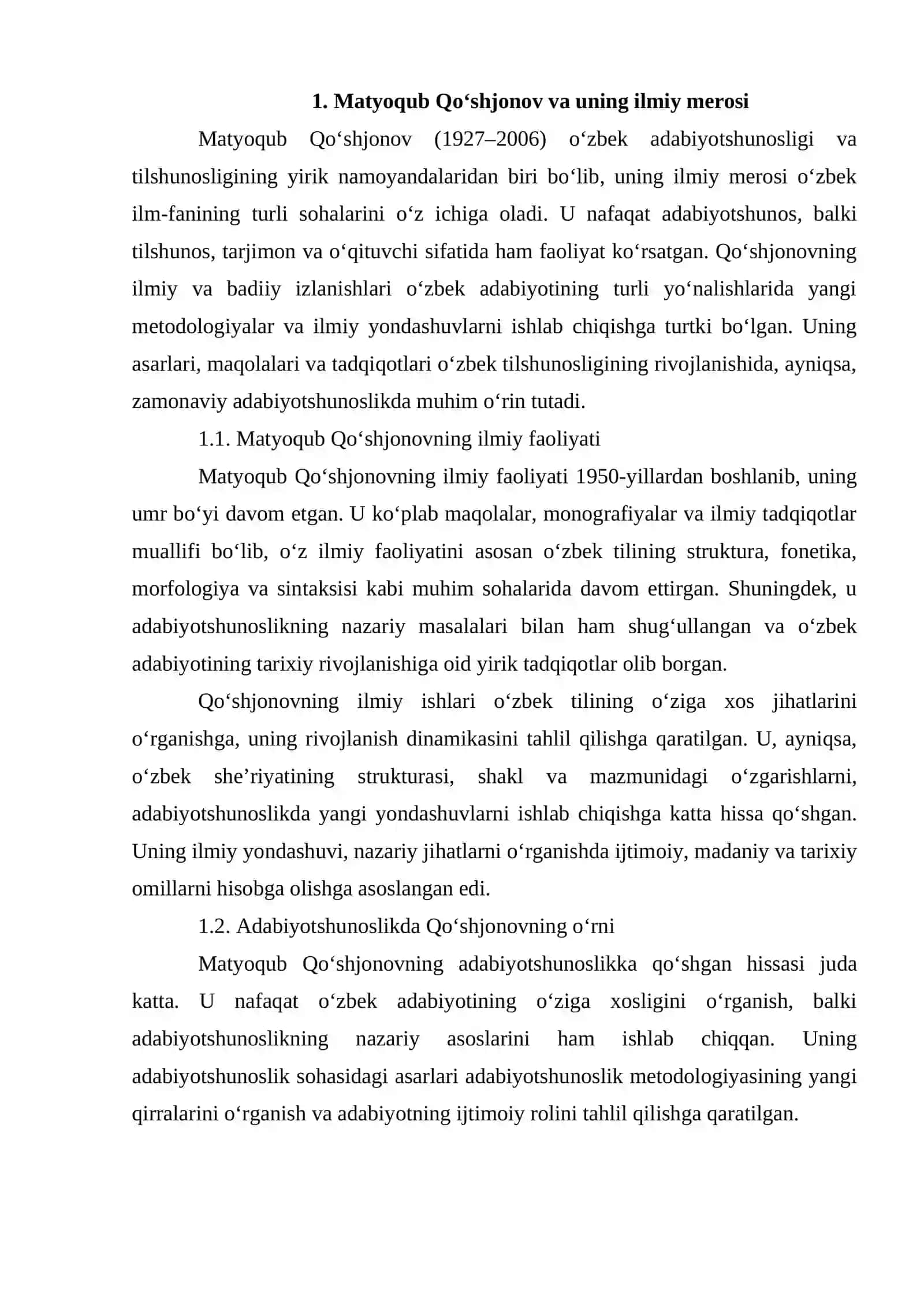 Matyoqub Qo’shjonovning saylanma maqolalar to’plami 3