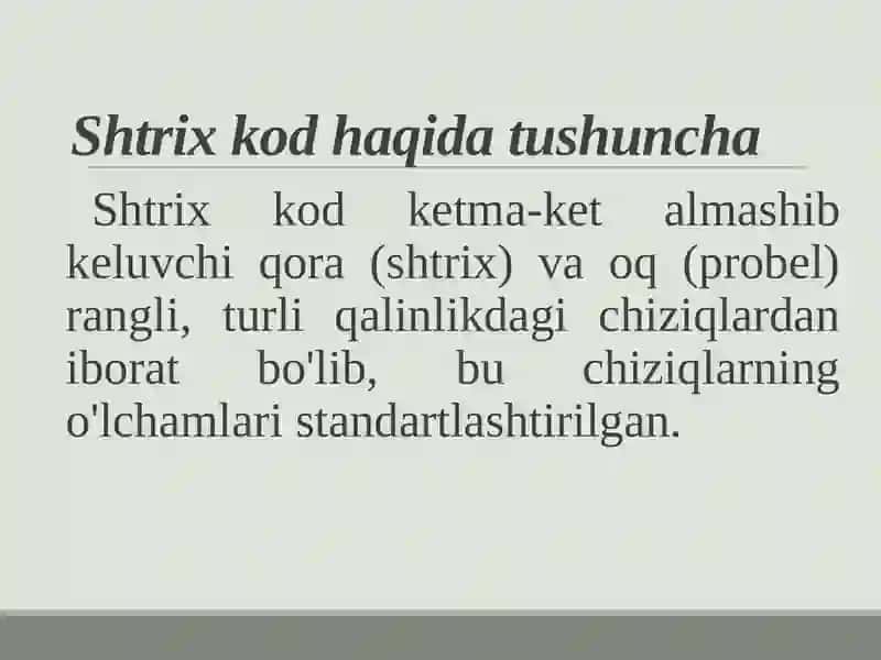 Shtrix kodlariga asoslangan axborot texnologiyalari 3